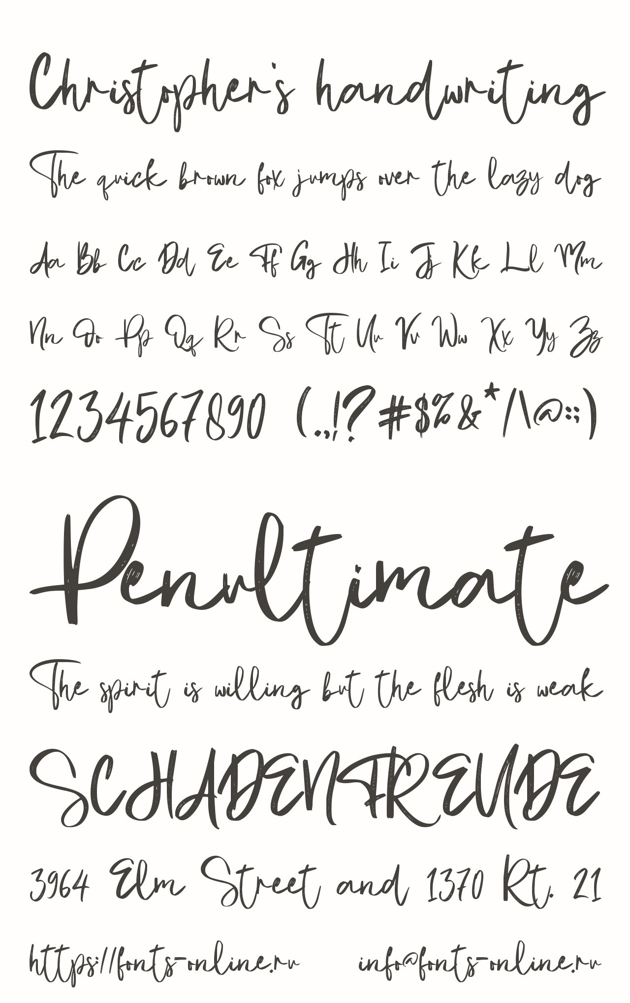 Christopher\u0027s handwriting Free Font Download